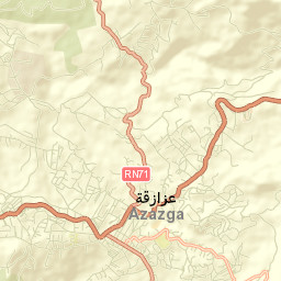 Azazga Street Map