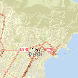 Bejaïa Street Map