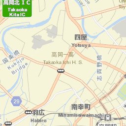 Takaoka Street Map