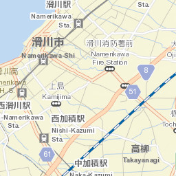 Namerikawa Street Map