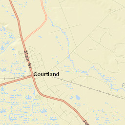 Courtland Street Map