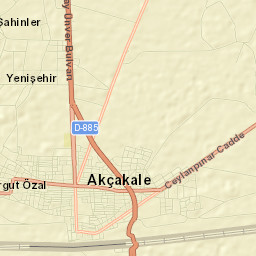 Akçakale Street Map