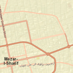 Mazār-e Sharīf Street Map