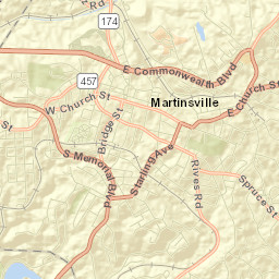 Martinsville Street Map