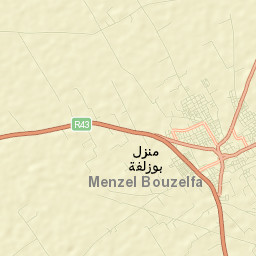 Menzel Bouzelfa Street Map