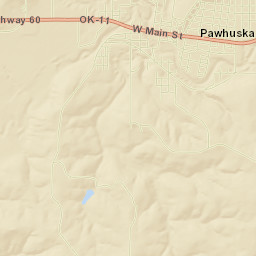 Pawhuska Street Map