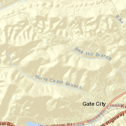 Gate City Street Map