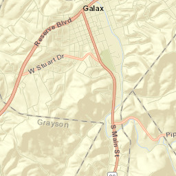 Galax Street Map