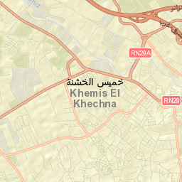 Khemis el Khechna Street Map