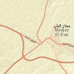 Medjez el Bab Street Map