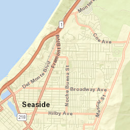 Seaside Street Map