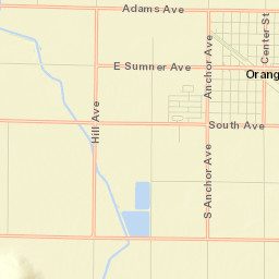 Orange Cove Street Map