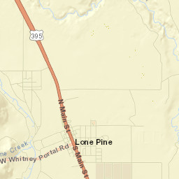 Lone Pine Street Map