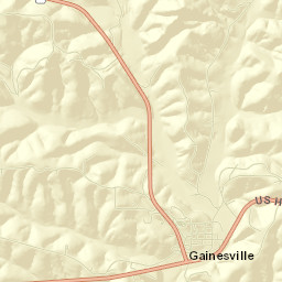 Gainesville Street Map
