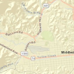 Middlesboro Street Map