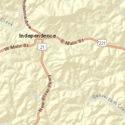 Independence Street Map