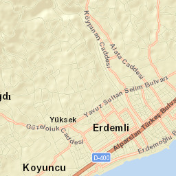 Erdemli Street Map
