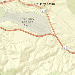 Del Rey Oaks Street Map