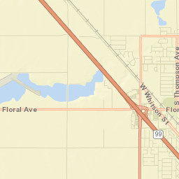 8917-8999 E Floral Ave Selma CA Street Map