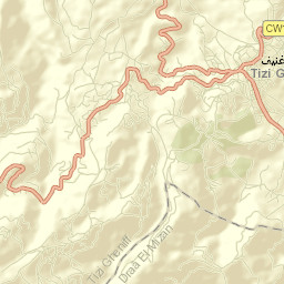 Tizi Gheniff Street Map
