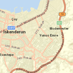 İskenderun Street Map