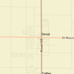 Orosi Street Map
