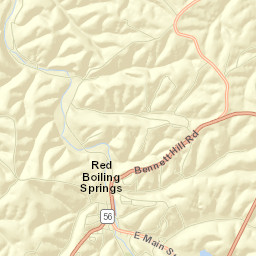 Red Boiling Springs Street Map
