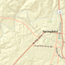 Springfield Street Map