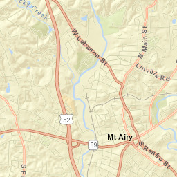 Mount Airy Street Map
