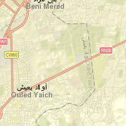 Beni Mered Street Map