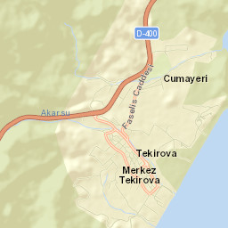 Tekirova Street Map