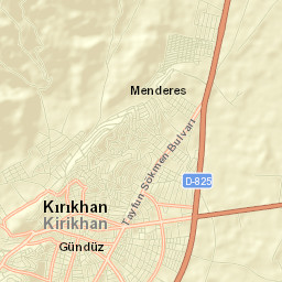 Kırıkhan Street Map