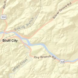 Bluff City Street Map