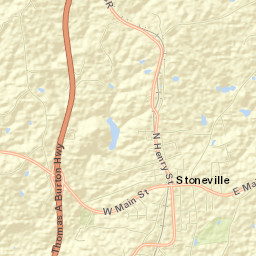 Stoneville Street Map