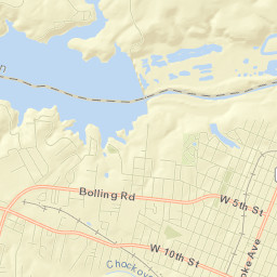 Roanoke Rapids Street Map
