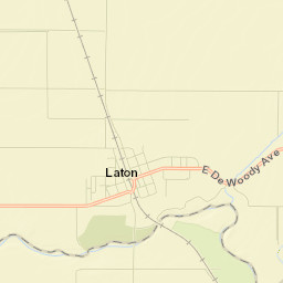 Laton Street Map