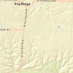 Pea Ridge Street Map