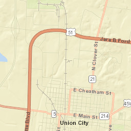 Union City Street Map