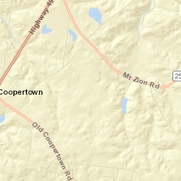Coopertown Street Map