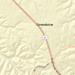 Greenbrier Street Map