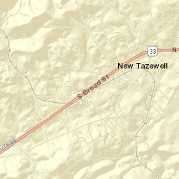 New Tazewell Street Map