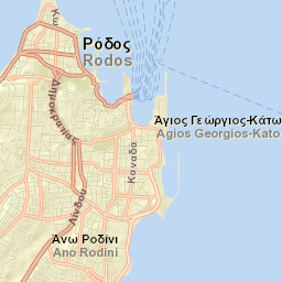 Ródos Street Map