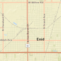 100-114 East Maine Street, Enid, OK Street Map
