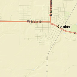 Corning Street Map