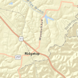 Ridgetop Street Map