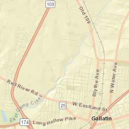 Gallatin Street Map