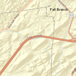 Fall Branch Street Map