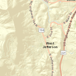 West Jefferson Street Map