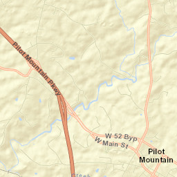 Pilot Mountain Street Map