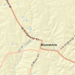 Warrenton Street Map